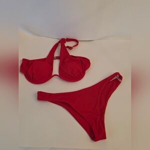 Ribbed Cut Out One Shoulder  Summer Swimsuit, Bathing Suits for Woman Size Large